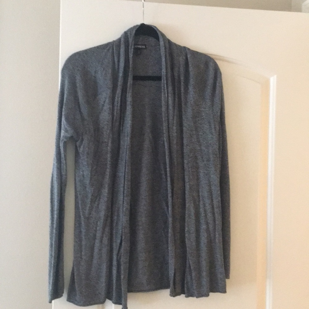 Express open marled cardigan
